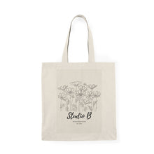 Load image into Gallery viewer, Studio B Wildflower Natural Tote Bag